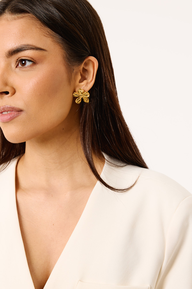 Flower Oorbel - Goud