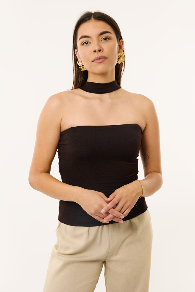 Liz Top - Brown - Afbeelding 2