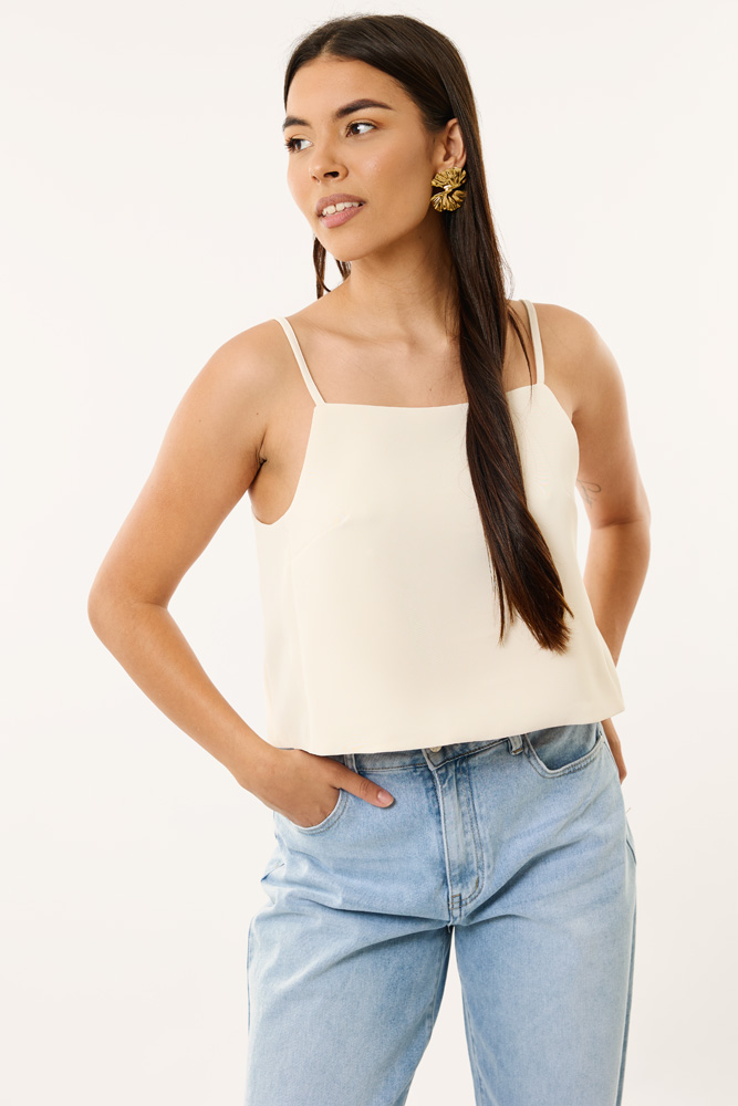 Lois Top - Beige - Afbeelding 3