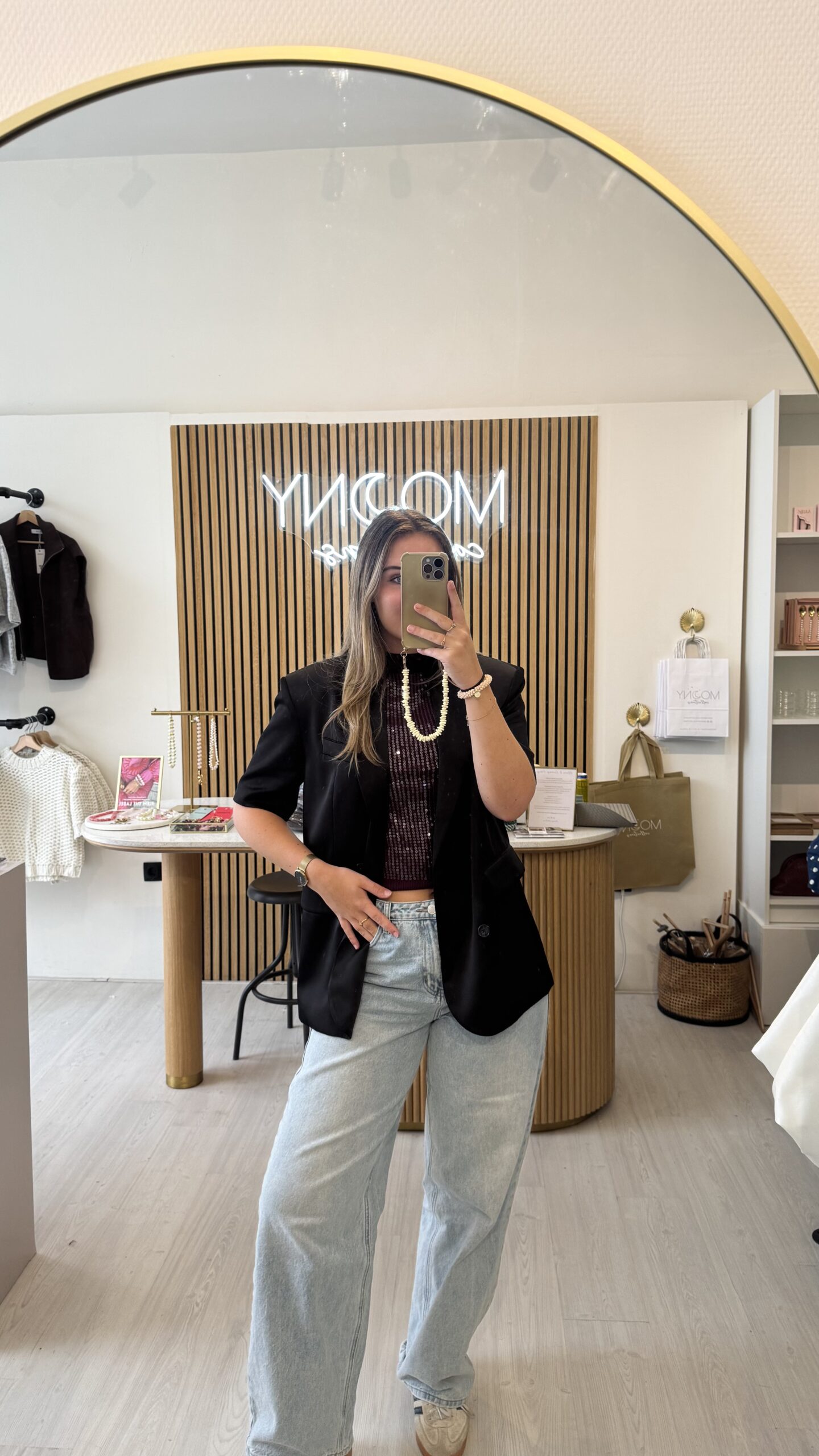 Glitter Top - Bordeaux - Afbeelding 3