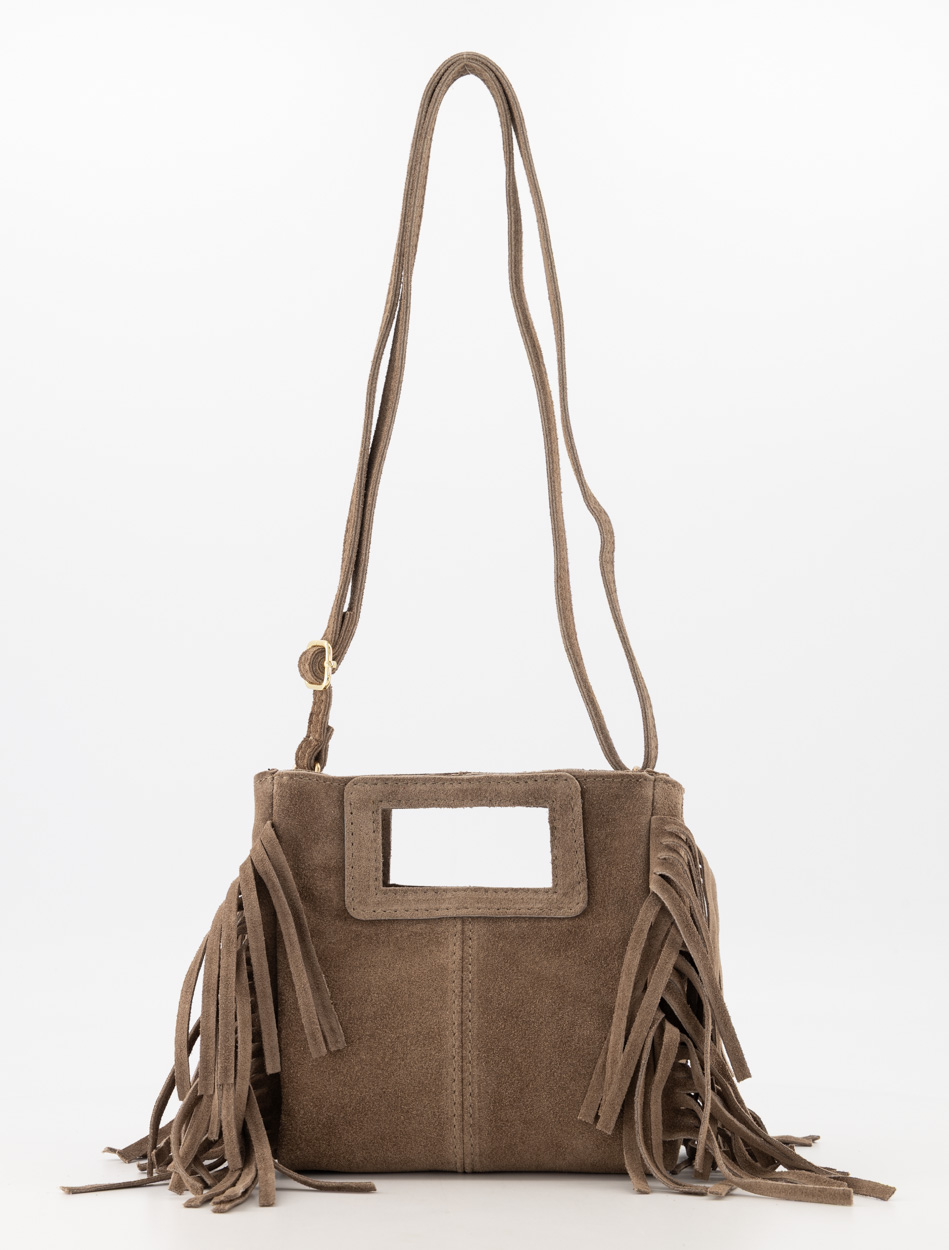 Sylvie Suede Tas - Taupe