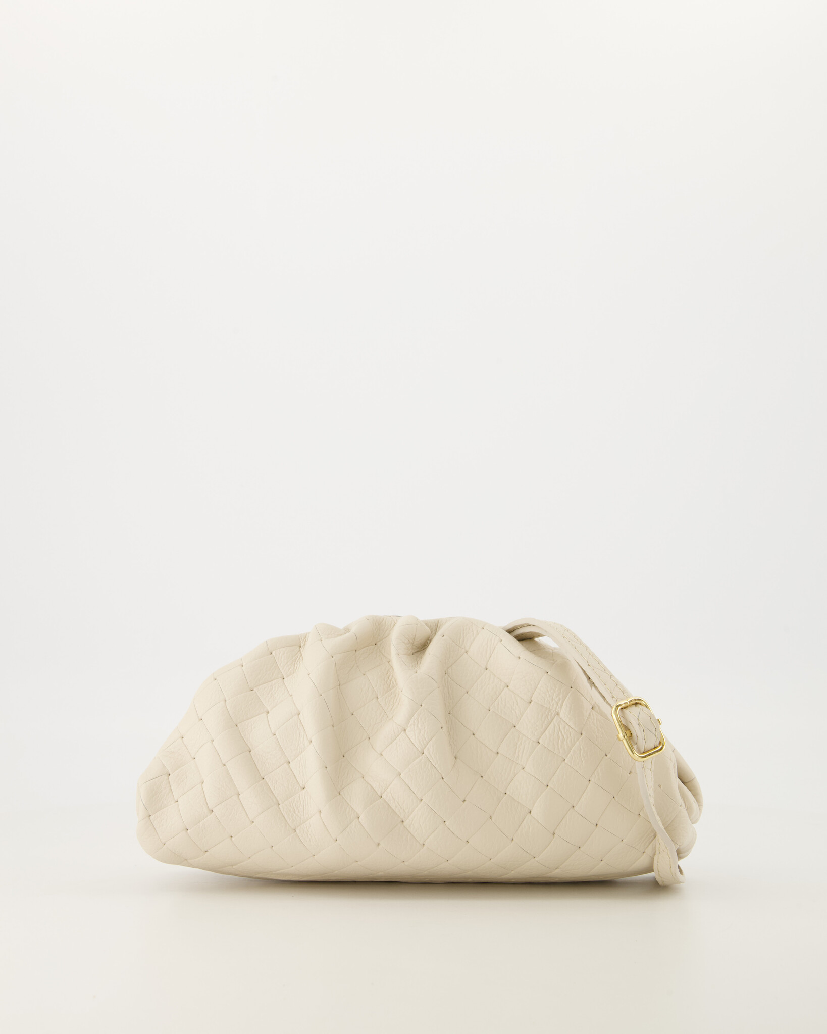 Pamela Woven Grain Tas - Ecru