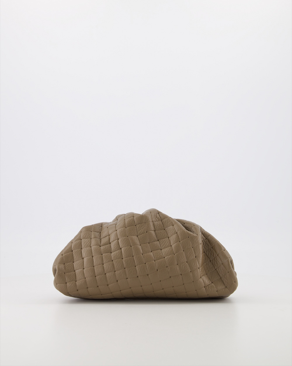 Pamela Woven Grain Tas - Taupe