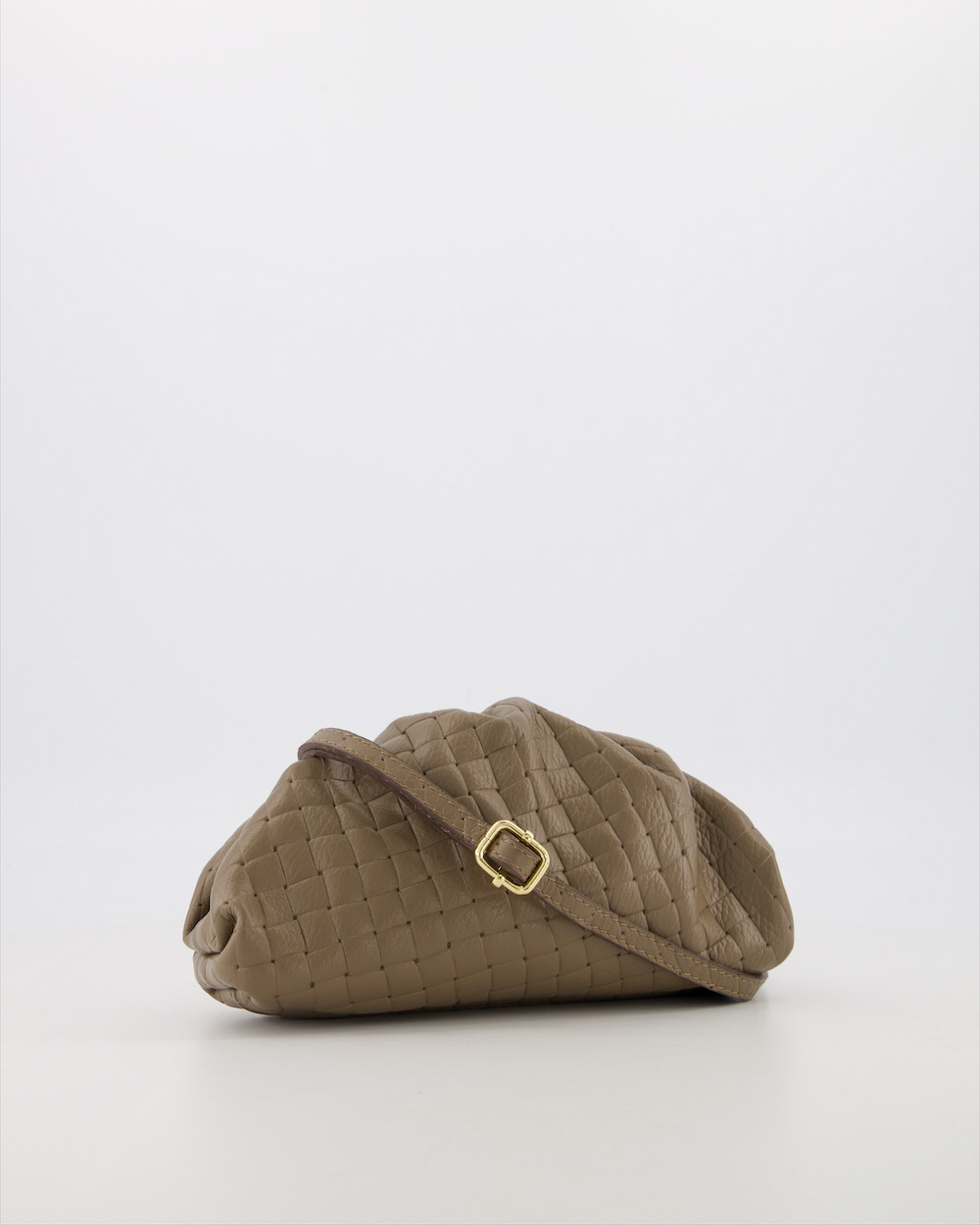 Pamela Woven Grain Tas - Taupe - Afbeelding 3