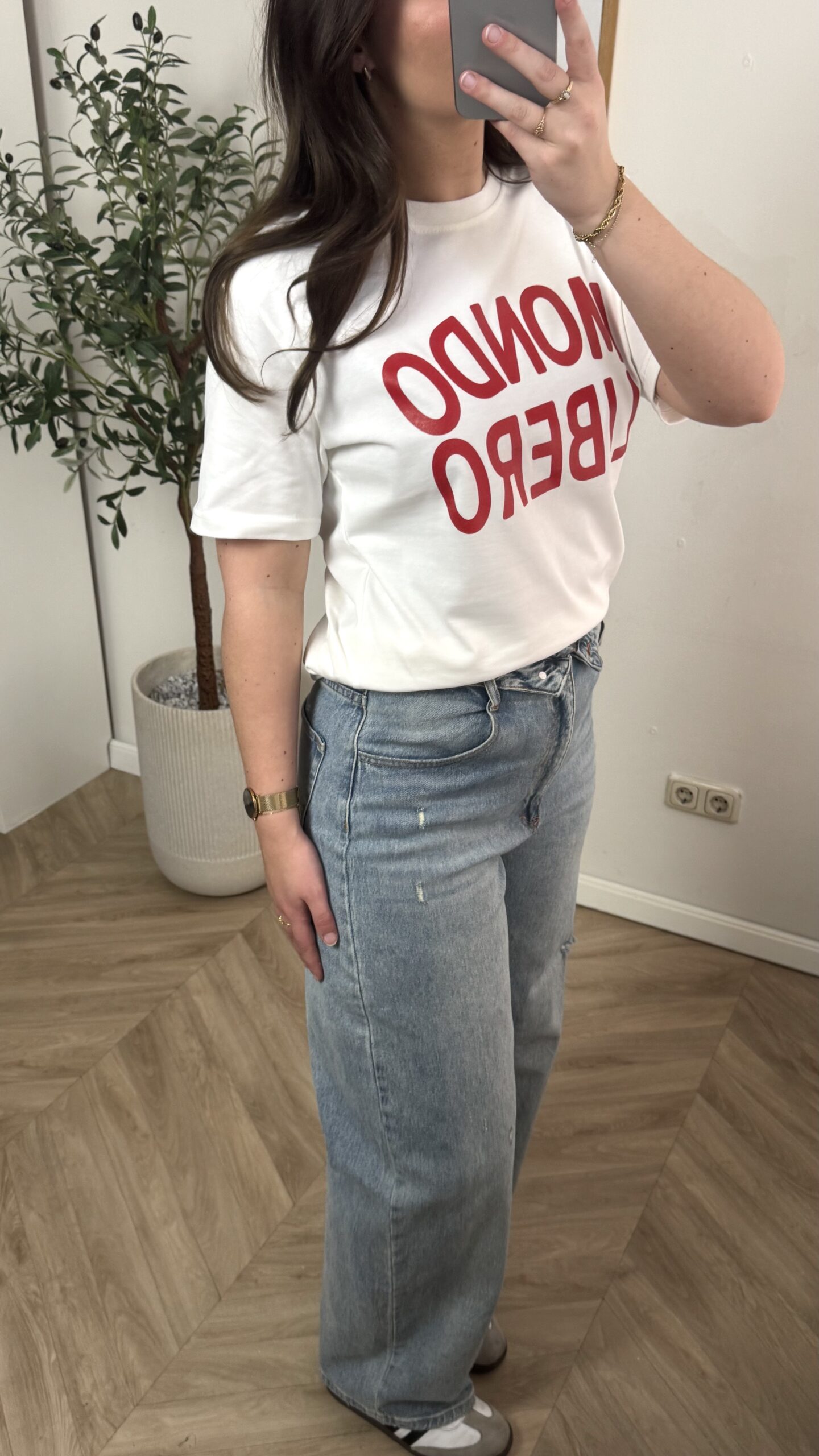 T-Shirt Mondo Libero - Wit - Afbeelding 3