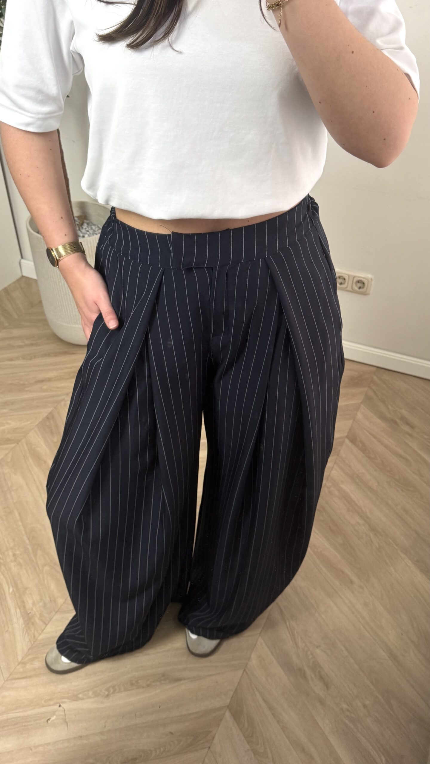 Pantalon Gestreept - Donkerblauw - Afbeelding 3