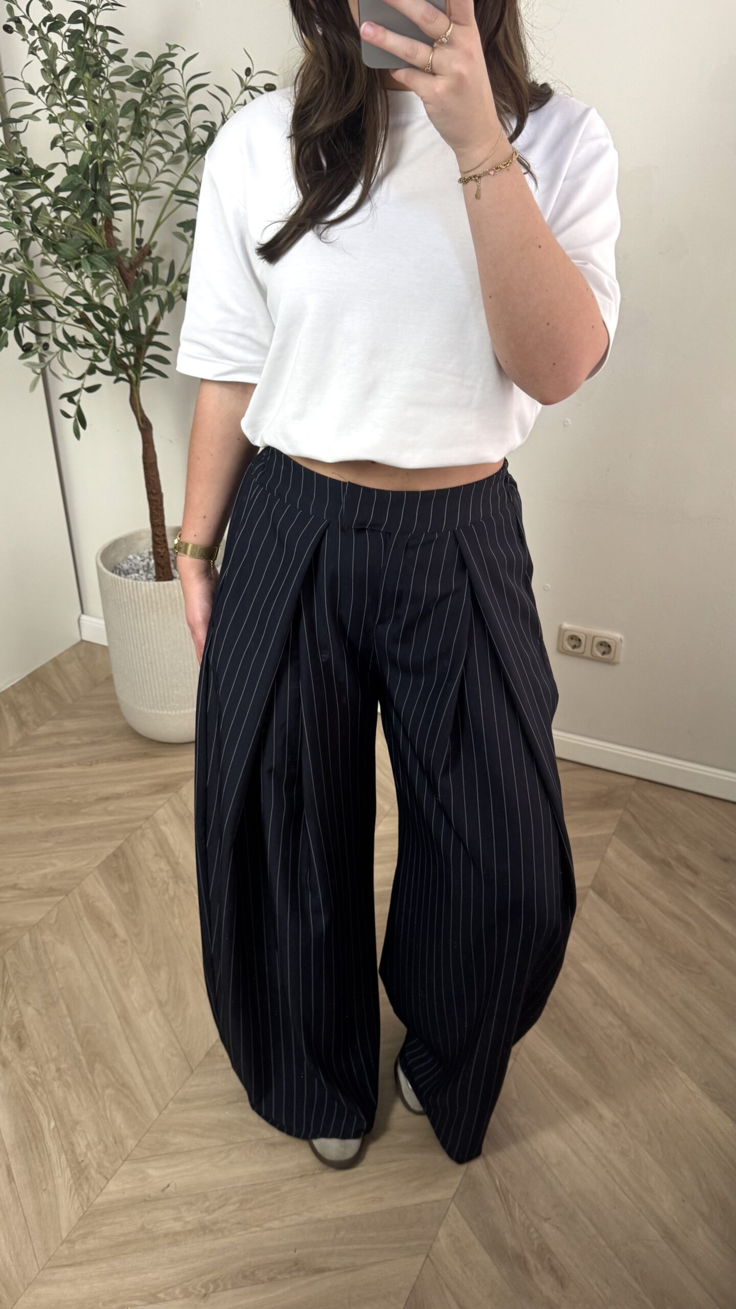 Pantalon Gestreept - Donkerblauw - Afbeelding 2