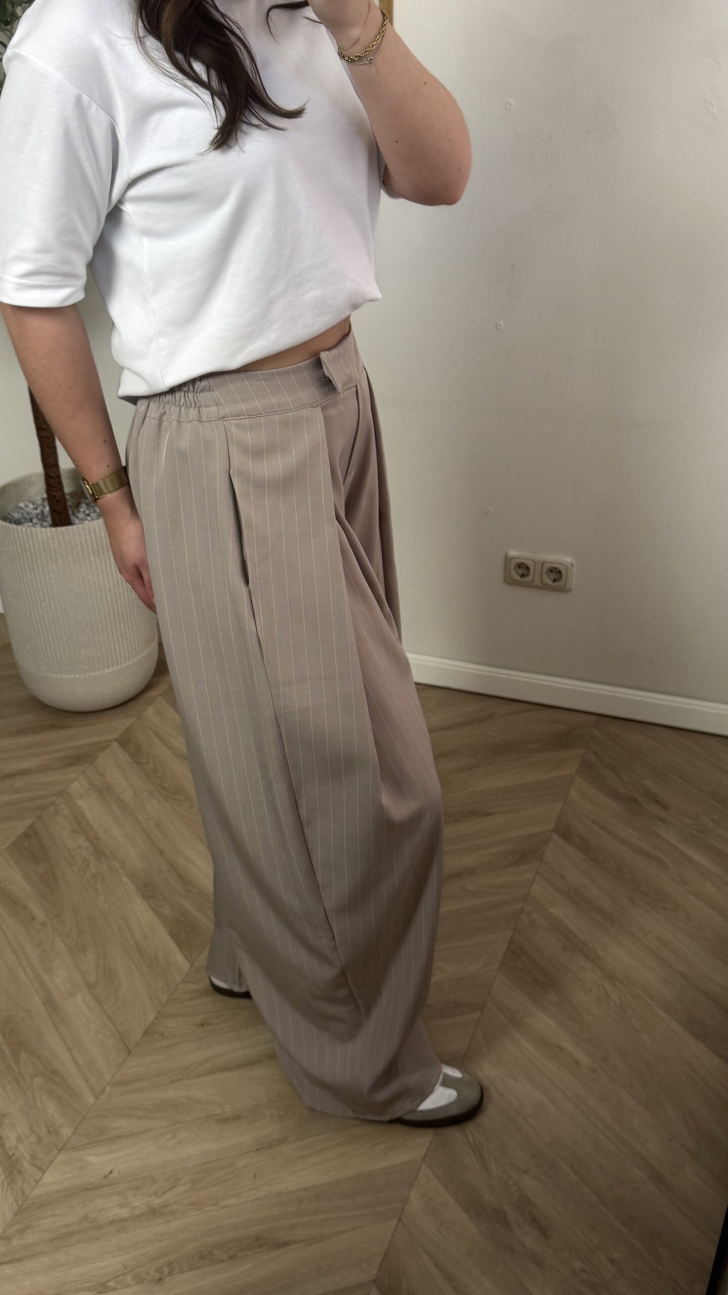 Pantalon Gestreept - Beige - Afbeelding 3