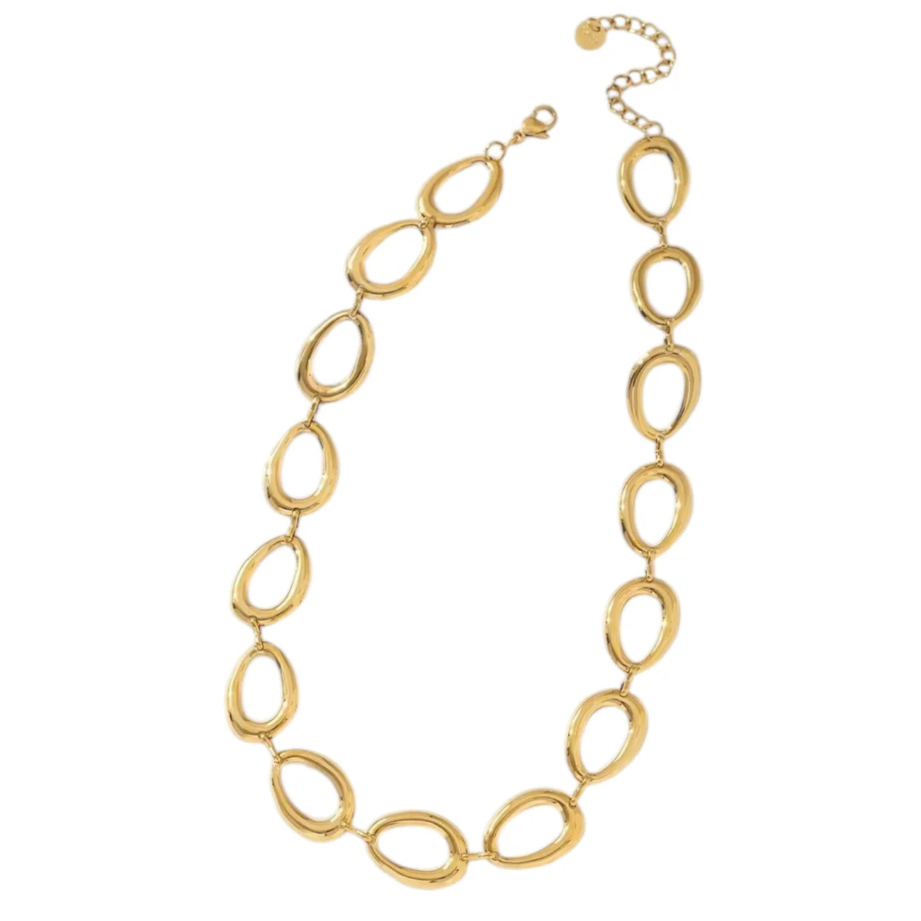 Oval Ketting - Goud